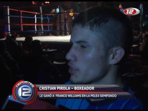 Cristian Pirola le ganó a Franco Williams en la pela de semifondo en Playa Unión