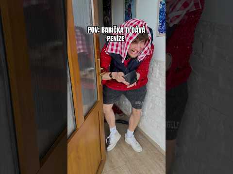 BABIČKA A PENÍZE 😂 #shorts #funny #grandma #money #comedy