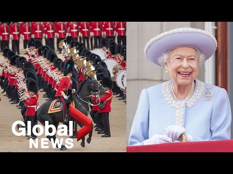 Queen's Platinum Jubilee: Trooping the Colour parade, military pageant to Buckingham Palace | FULL