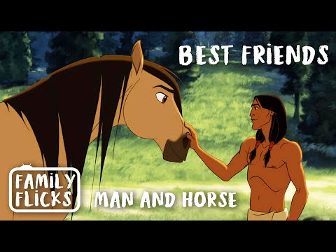 The Bond Between Spirit And Little Creek | Spirit: Stallion of the Cimarron (2002) | Family Flicks