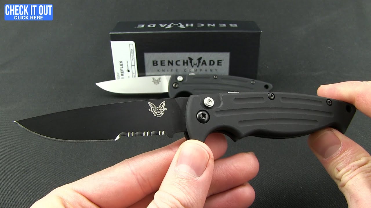 Benchmade Mini-Reflex II Automatic Knife (3.17" Black) 2551BK