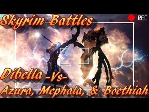 Skyrim Battles - Dibella vs Azura, Boethiah, & Mephala (The True Tribunal)[Legendary Settings]