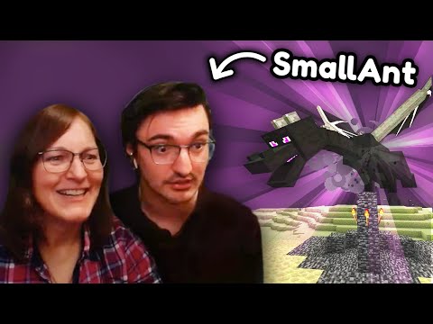Beating Minecraft for the first time (with the help of my son - SmallAnt)