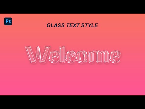 Glass Text Effect/Glass Logo Effect - Photoshop Tutorial. #photoshop #glass #effects