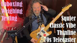 Video thumbnail for Fender Squier Classic Vibe 70s Thinline Telecaster  Unbox and test - Keeley Muse Driver by Matthew Elvis Brown