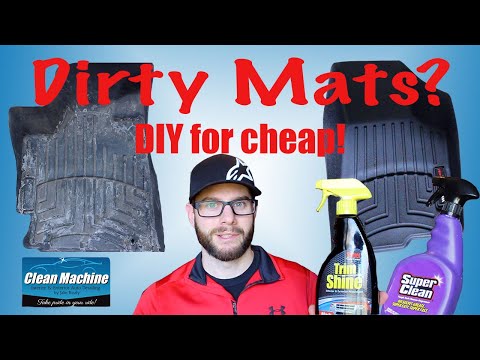 How to Clean Weathertech Floor Mats at Home with Minimal Tools Required! Do it Yourself! Tech Tip!