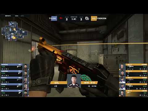 Pro Gamer League Summer 2016: TYLOO vs VG.CyberZen [Third Place Decider] (Map 1 | Cache)