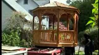 preview picture of video 'Gazebo Delivery Example - Amish Gazebo Shop'