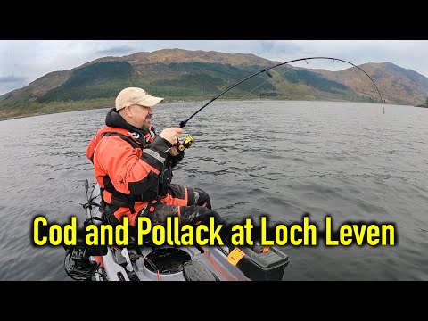 Catching Cod and Pollack on Lures - Loch Leven - Glencoe  - Kayak Sea Fishing UK