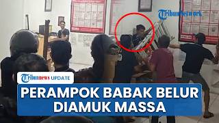 Perampok Bersajam di Minimarket Sumedang Lukai 2 Kasir, Pelaku Babak Belur Diamuk Massa saat Dibekuk