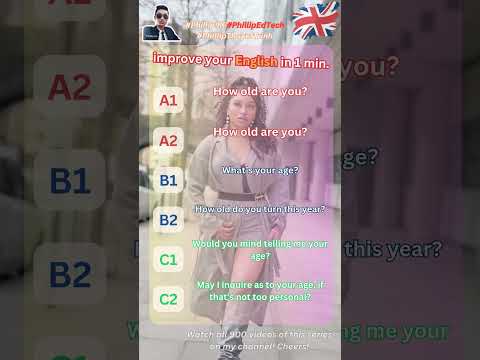 Phillip9X | Improve your English Level in 1 minute | Series 900 videos #16 38 3