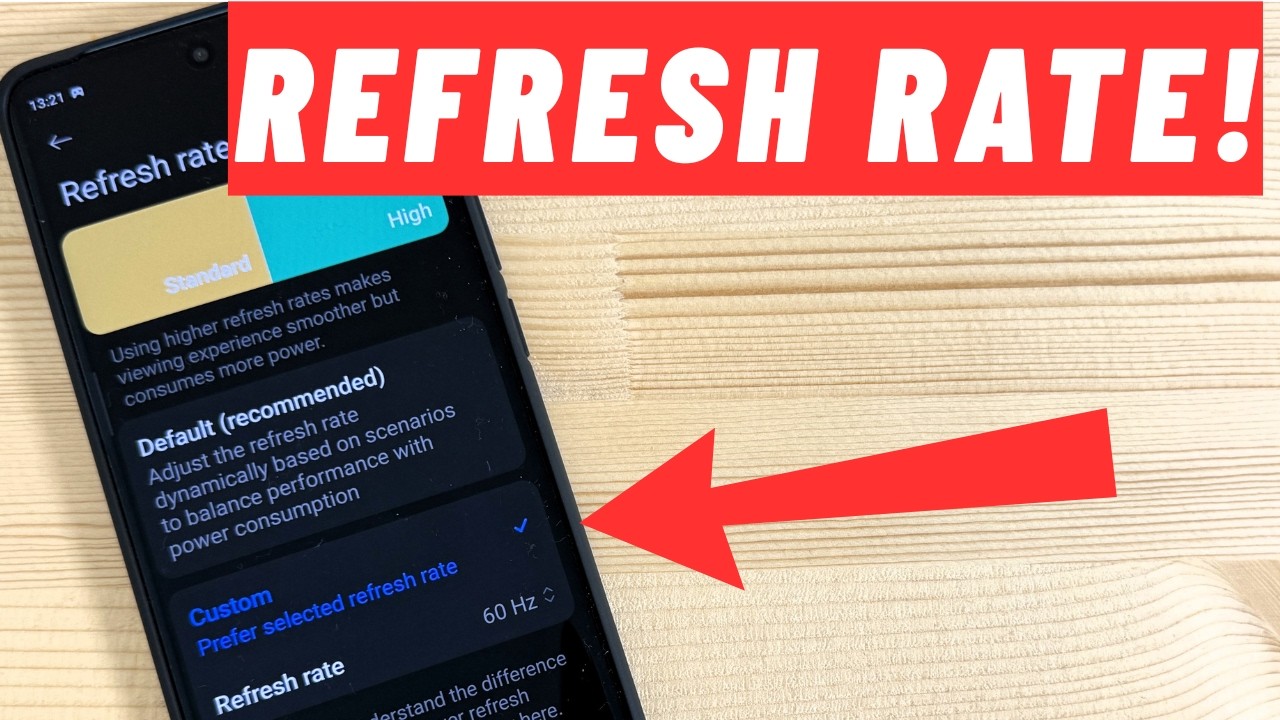 CHANGE REFERSH RATE on Xiaomi Redmi Note 15 & 15 Pro