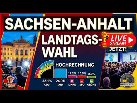 🚨 LIVE - 🔴WAHL-SPEZIAL LIVE: Wer holt Sachsen-Anhalt?