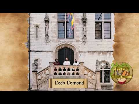 Bards sing Loch Lomond in front of medieval town hall (Dendermonde, Belgium)