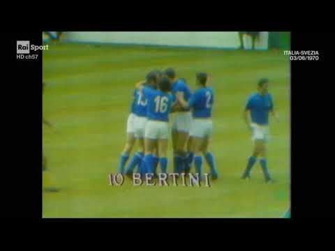 1970 ITALIA-SVEZIA GOL DOMENGHINI ORIGINALE RAI
