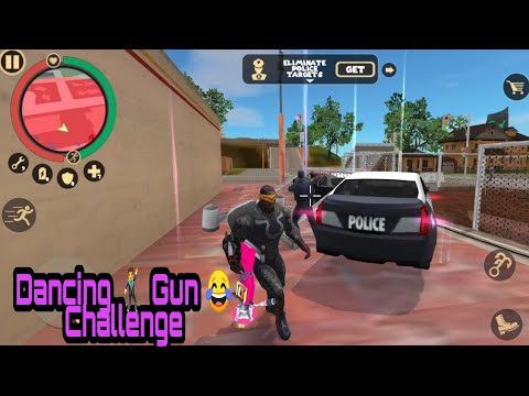 Dancing 🕺 Gun Challenge 🤣 in rope hero vice town game play#3