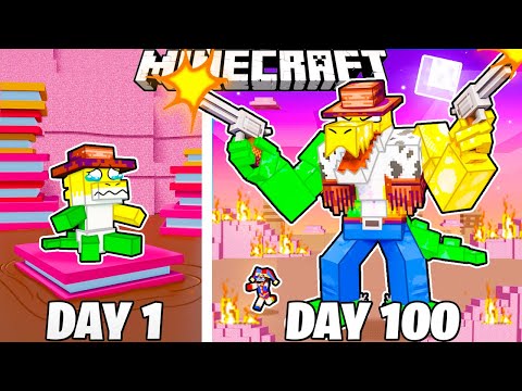I Survived 100 Days as GUMMIGOO in Minecraft!
