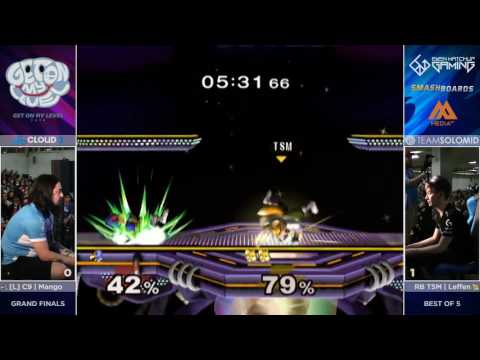 C9 Mang0 (Falco, Marth, Falcon) vs TSM RB Leffen (Fox) - GOML2016 - Grand Final