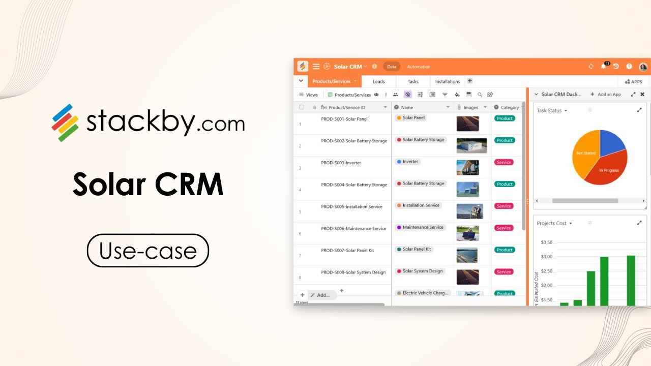 Solar CRM | Stackby