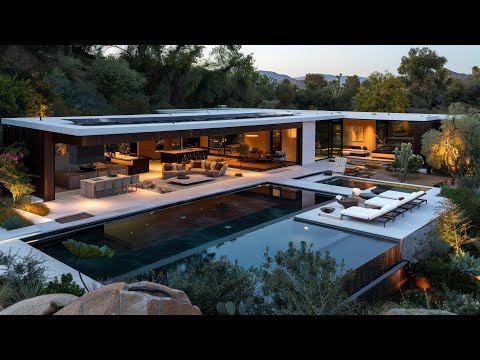 Breathtaking Modern Single Story House with Pool is the Ultimate Luxury Oasis – Take a Full Tour!