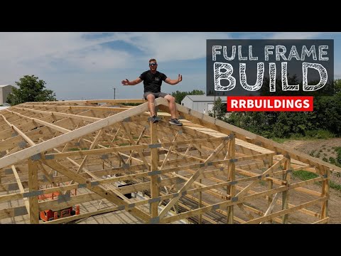 Full Building Frame from Start to Finish 2 guys 4 days