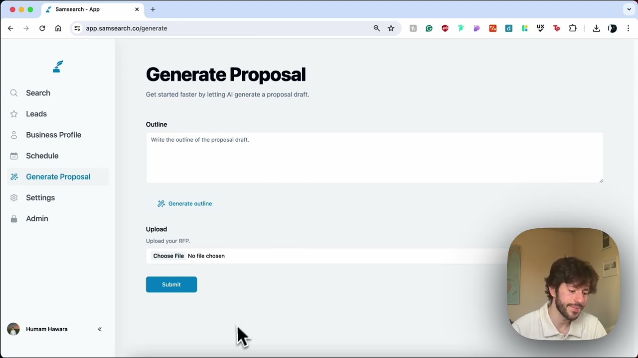 samsearch demo video