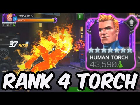 7 Star Rank 4 Human Torch - The Nova Flame Nuke God - Marvel Contest of Champions