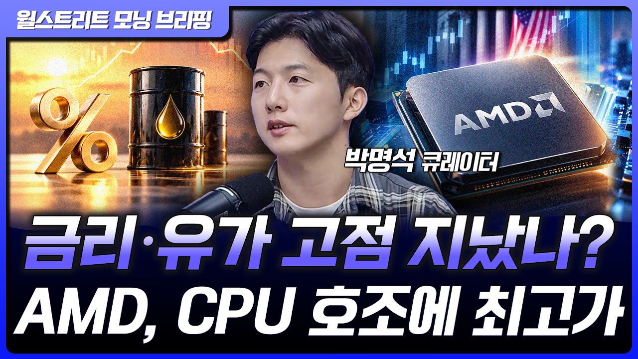 10년물 국채 금리 불안 완화…AMD 사상 최고가 등 종목 순환매 [월가 뉴스레터]