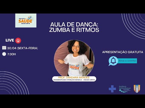 Aula de Dança: Zumba e Ritmos - 30/04/2021
