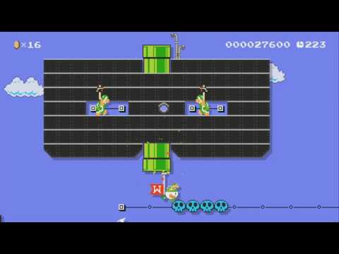 Bowser Jr. vs Bowser Jr. by Ewan - SUPER MARIO MAKER - NO COMMENTARY 1AU