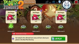 Red Stinger New Plant Nursery Event (Plants vs Zombies 2)