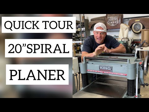 Quick tour of the King 20” planer