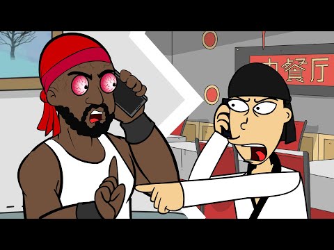 Asian Restaurant Delivery Rage Prank (animated)