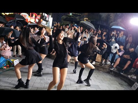 [STREET ARTIST] LADY B: SION & JIYOUNG BIRTHDAY. RAINY NIGHT PASSION BUSKING. 230916.