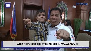 Whiz kid visits the President in Malacanang