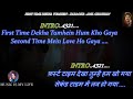 First Time Dekha Tumhe Hum Kho Gaya Karaoke With Scrolling Lyrics Eng. & हिंदी