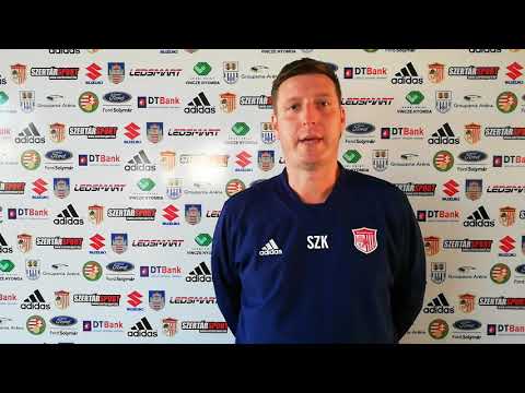 Szivák Krisztián az U17 vezetőedzője nyilatkozott a Dorogi FC elleni mérkőzés előtt
