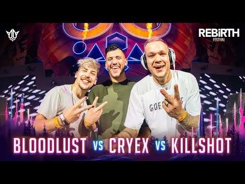 Bloodlust vs Cryex vs Killshot @ REBiRTH Festival 2023