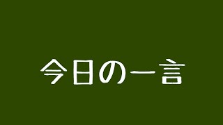 今日の一言 12