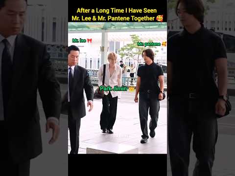 This Trio 🔥 Mr. Lee & Mr. Pantene With Jimin ❤️ #jimin #fypviralシ #bts