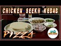 HOW TO MAKE CHICKEN SEEKH KEBAB PIZZA Learn Recipe in 3 mins