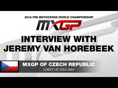 MXGP of Czech Republic 2014 Interview with Jeremy van Horebeek - Motocross