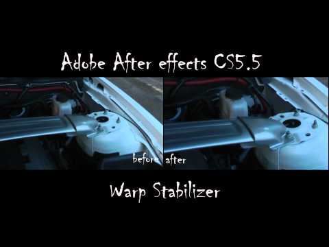Adobe After Effects CS5.5 Warp Stabilizer Demo