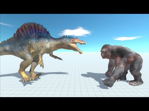 Spinosaurus🦖vs Goro Giant🦍- Animal Revolt Battle Simulator