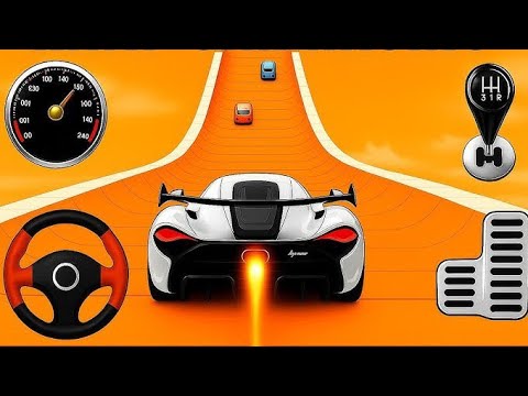 Mega Ramp Car Racing Simulator 3D | Extreme Ramp Car Jumping & GT Racing Gameplay (Android)