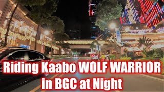 Kaabo WOLF WARRIOR 11 - Riding in Fort Bonifacio at Night