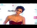 Sexy Disha Patani In Red Strapless Gown At Filmfare Glamour And Style Awards 201