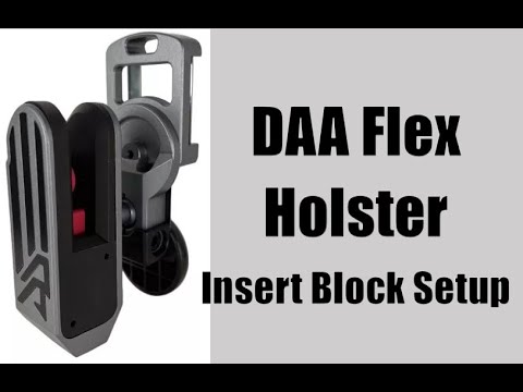 Double-Alpha Academy/DAA Flex Holster Insert Setup and Adjustment