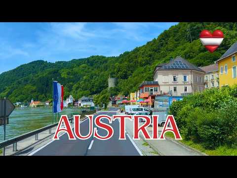 Scenic Drive in Austria 🇦🇹 | Danube River, Wachau Valley views from Ybbs to Mauthausen