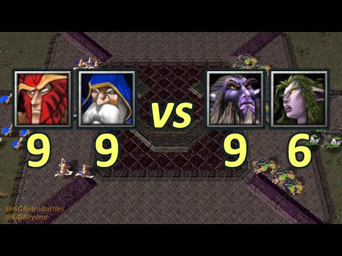 Spellbreakers/Riflemen vs Bears/Dryads - Same Food - WarCraft III Retro Battles